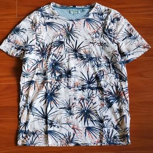 Ted Baker Pink Tropical Print T-shirt